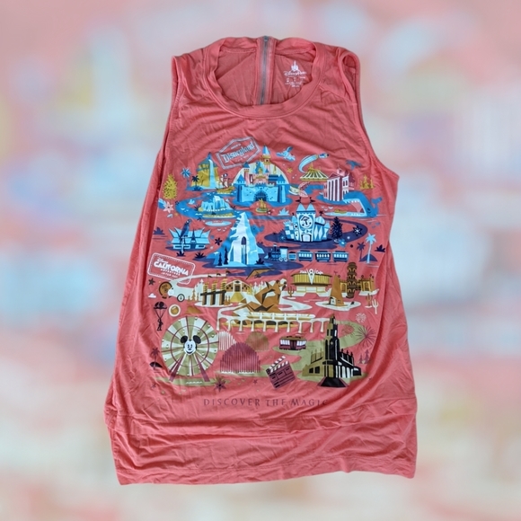 Disney Tops - Disney Parks Zipper Tank